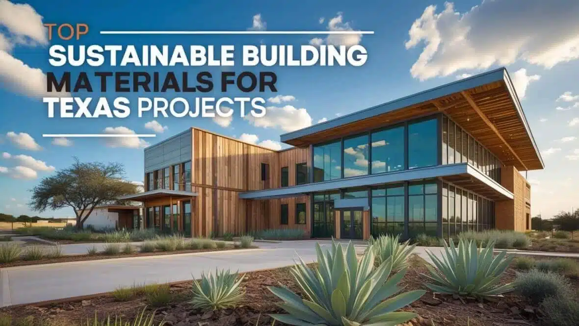 Top Sustainable Building Materials for Texas Projects 