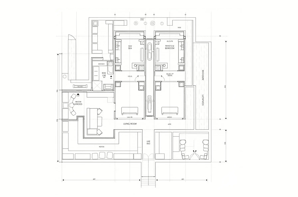Architectural 3D modeling Services Simple Drawing