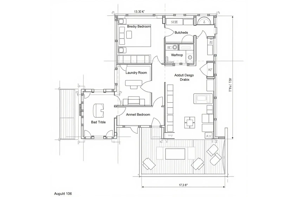 Architectural 3D modeling Services Simple Drawing